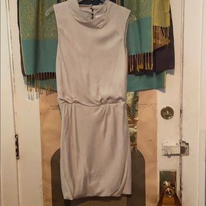 Nina Ricci Cream Cowl-Neck Tank Dress - Size 38/S